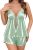 Ekouaer Pajamas for Women Set Sexy Lace Lingerie Sleepwear Satin Cami Tops and S