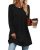 OFEEFAN Women Fall Clothes Tunic Tops For Women Loose Fit Dressy Black L