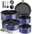 Pro DUXANO 12PC Nonstick Pots and Pans Set&Hybrid 3-Ply Stainless Steel Skillet