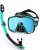 Freela Adult Dry Snorkel Set with Nose Cover for Men Women Youth Scuba Diving Ma
