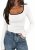 PRETTYGARDEN Womens Long Sleeve Scoop Neck Shirt Cute Going Out Fall Tops