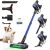 TechRise Cordless Vacuum Cleaner for Home, 550W|45kPa|60Mins Stick Vacuum