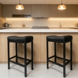 ZYFFHYLAI Set of 2 Backless Bar Stools 30 Inch