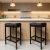 ZYFFHYLAI Set of 2 Backless Bar Stools 30 Inch