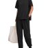 PRETTYGARDEN Women’s 2026 Spring Short Sleeve Sweaters Lightweight V Neck Casual