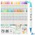 HOTU 72 Colors Acrylic Paint Markers for Coloring BooksFabric Stone Wood Sketchb