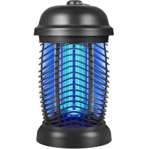 Bug Zapper Outdoor, 4200V Electric Mosquito & Fly Zapper, Black