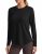 PINSPARK Long Sleeve Workout Tops for Women UPF 50+ Sun Shirts with Curved Hem Q