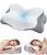 CosBed Cervical Neck Pillow, Memory Foam Pillow with Dual Height, White