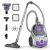Aspiron Canister Vacuum, Upgraded 1600W Bagless Canister Vacuum Cleaner