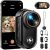 CAMWORLD 4K Mini Body Camera with 64GB Card Thumb Action Camera with 1.47″ Scree