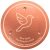 Azomabox Copper Disc for Bird Bath, 99.9% Pure Copper (Dove)