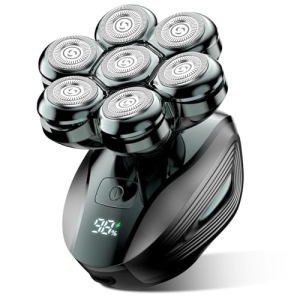 Head Shavers for Bald Men: 7D Floating with 120-Min Run – Grass Green