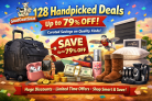 128 Handpicked Deals — Up to 79% Off