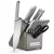 15 Piece Kitchen Knife Set with Self Sharpening Block