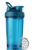BlenderBottle Shaker Bottle Pro Series Perfect for Protein Shakes and Pre Workout, 24-Ounce, Ocean Blue