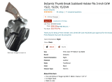 DeSantis Thumb Break Scabbard Holster fits 3-Inch D/W 15/2, 15/2V, 15/2VH