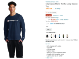 Champion Men’s Waffle Long Sleeve Tee