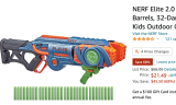 NERF Elite 2.0 Flipshots Flip-32 Blaster, Rotating Dart Barrels, 32-Dart Capacity