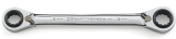 GEARWRENCH QuadBox™ 12 Pt. Reversible Ratcheting Wrench, 9mm x 11mm & 14mm x 15mm – 85213