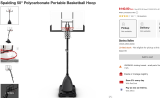 Spalding 50″ Polycarbonate Portable Basketball Hoop For $140.00 (Reg $279.99 Save $139.99 50% off) @ Target
