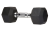 15 lbs: Amazon Basics Rubber Encased Hex Dumbbell Hand Weight