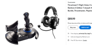 Free Rainbow Six Siege headset ($49.99 value) with the purchase of the Thrustmaster Hotas 4 $89.99