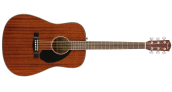 $99 down from $200 Fender CD-60S Dreadnought Acoustic Guitar, Walnut Fingerboard, All-Mahogany