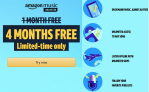 🔥 HOT 🔥 Amazon is offering 4 FREE Months of Amazon Music Unlimited Streaming to new subscribers (a $39.96 Value).