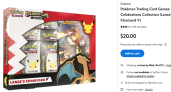 Pokémon Trading Card Games: Celebrations Collection (Lance’s Charizard V) OR (Dark Sylvan V) For$20