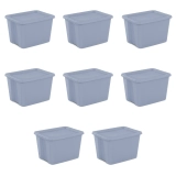 If you need storage totes snag this 8 pack for only $55.84 shipped !! That’s only $6.98 each 🙌🏻 also available in pink