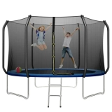 10 Foot Trampoline with Safe Enclosure Net For $159.99
