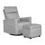 Evolur Aria Upholstered Plush Seating Swivel With Ottoman For $195.89 Shipped From Amazon