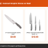 NULAS 15-Piece Kitchen Knife Set with Block and Built-In Sharpener, Black