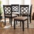 Another Price Mistake! Baxton Studio Galen Dining Chairs, Set of 4, Black/Oak Brown